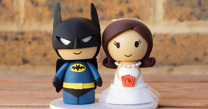 figurine mariage batman