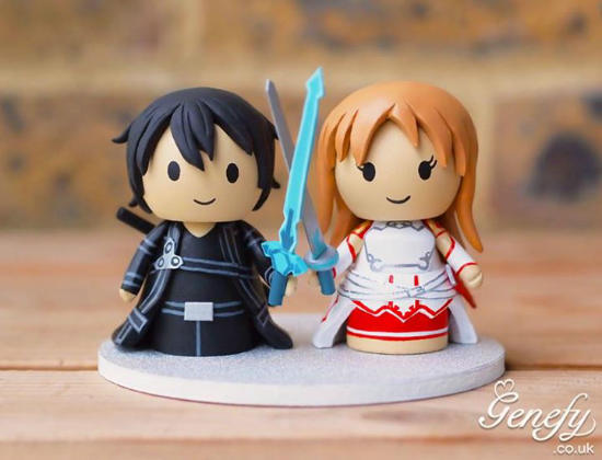 Des cake toppers de gâteau de mariage Geek GeekOuPasGeek Des cake toppers de gâteau de mariage Geek GeekOuPasGeek