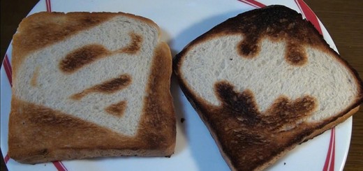 grille pain super-héros toast toaster superman batman custom