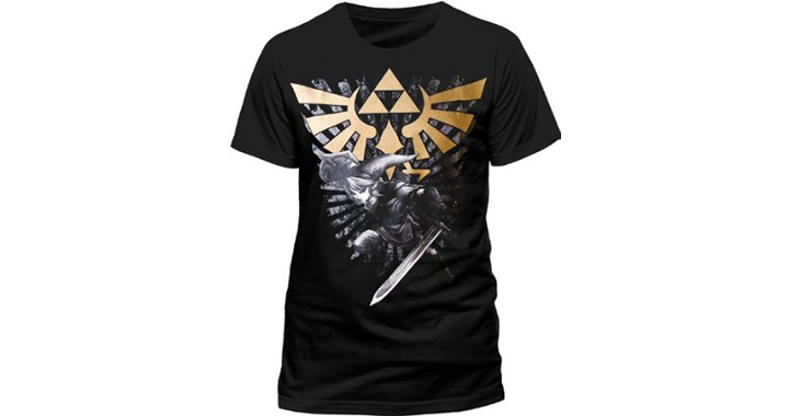 t shirt zelda triforce link