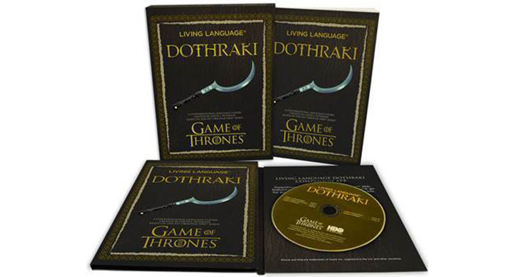 apprendre le dothraki langue Game of Thrones livre cd audio