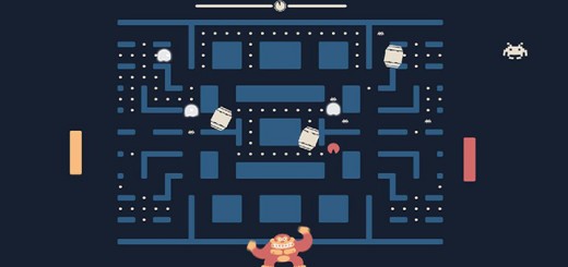 Pacapong jeu Pac-Man Pong Space Invaders mash up