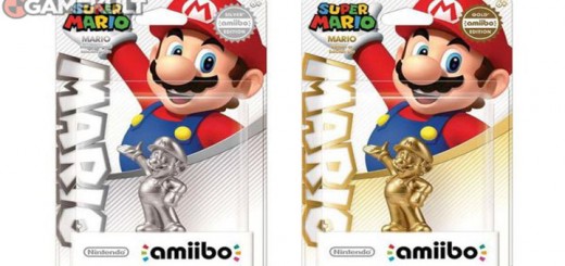 mario amiibo argent nintendo figurines dorée