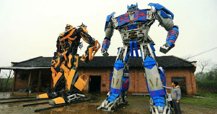 Transformers construits chine voitures pièces recyclage (6)