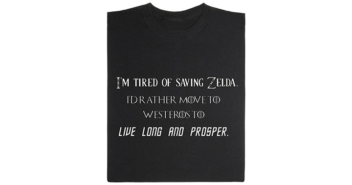 zelda game of thrones t shirt