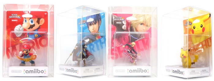 boites amiibos plastique nintendo mario pikachu link zelda protection