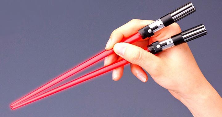 Star Wars - Baguettes Chinoises Sabres Jedi - Gadgets et Cadeaux Originaux