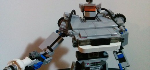 delorean lego robot