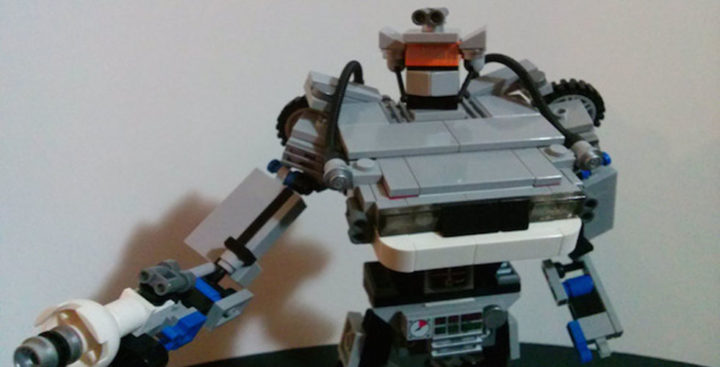 delorean lego robot