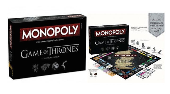 monopoly game of thrones jeu de plateau société trône de fer