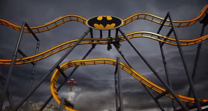 montagne russe batman dc 4d six flags