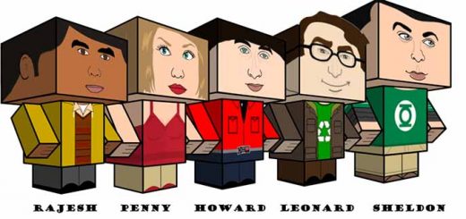 papercraft Big Bang Theory