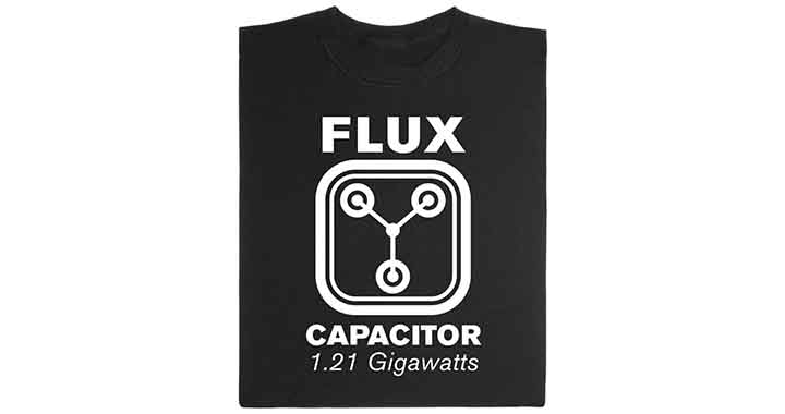 shirt retour vers le futur flux