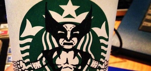 starbucks dessin super héros wolverine gobelets