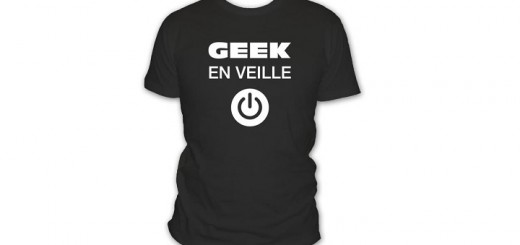 t-shirt geek en veille