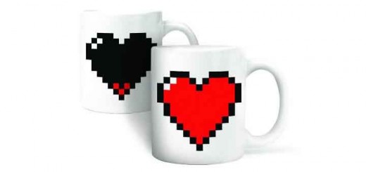 tasse coeur pixelisé saint valentin