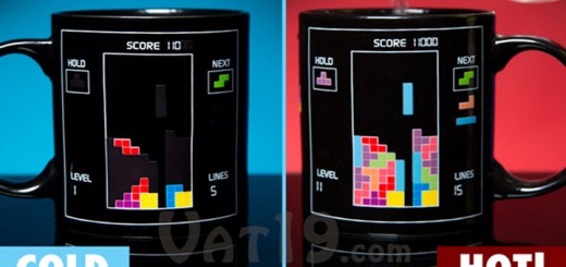 Tasse magique Tetris mug heat change retro